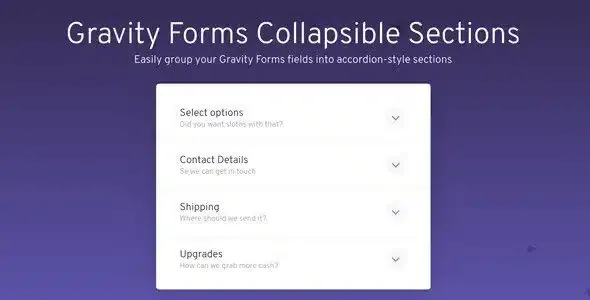 Gravity Forms Collapsible Sections