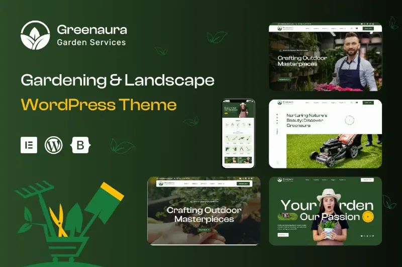 Greenaura - Gardening & Landscape WordPress Theme