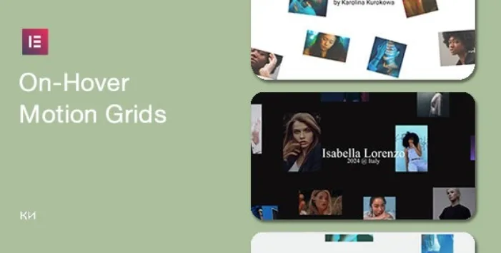 Grid Hover Motion for Elementor