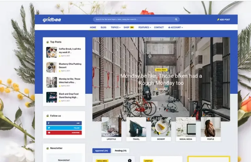 Gridbee Mag – Content Sharing WordPress Theme