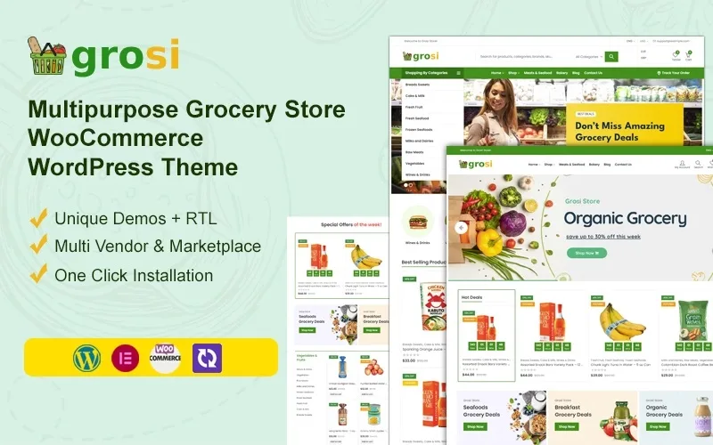 Grosi – Grocery Store WooCommerce WordPress Theme WooCommerce Theme