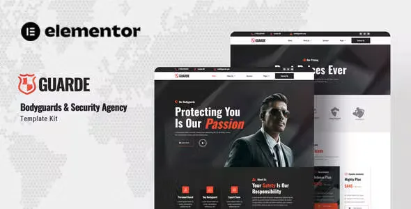 Guarde Bodyguards Elementor Template Kit