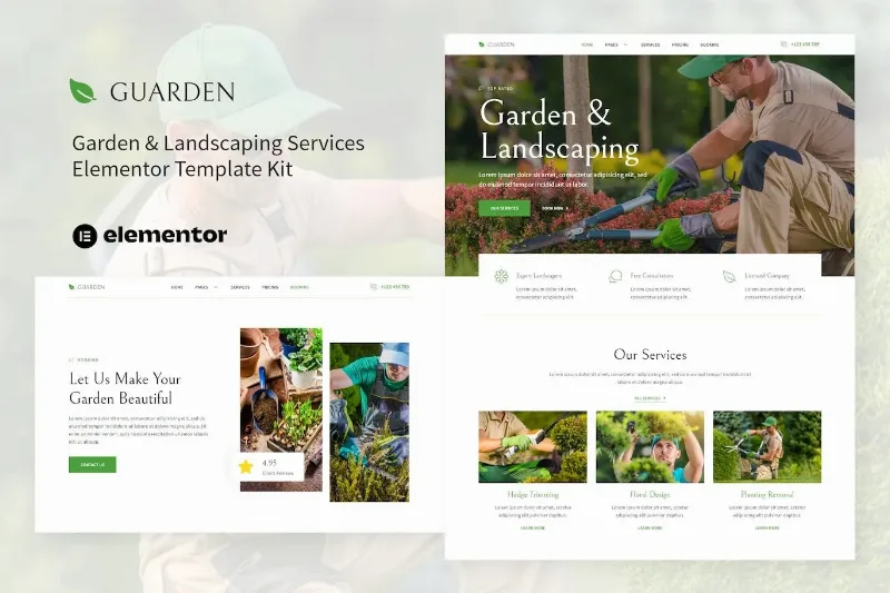 Guarden – Garden & Landscaping Services Elementor Template