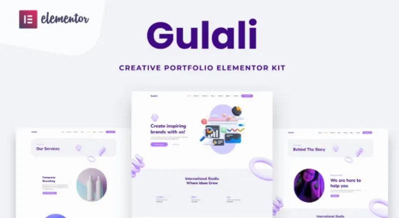 Gulali – Creative Portfolio Elementor Template
