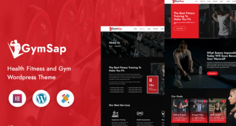 Gymsap Health Fitness and Gym Wordpress Theme