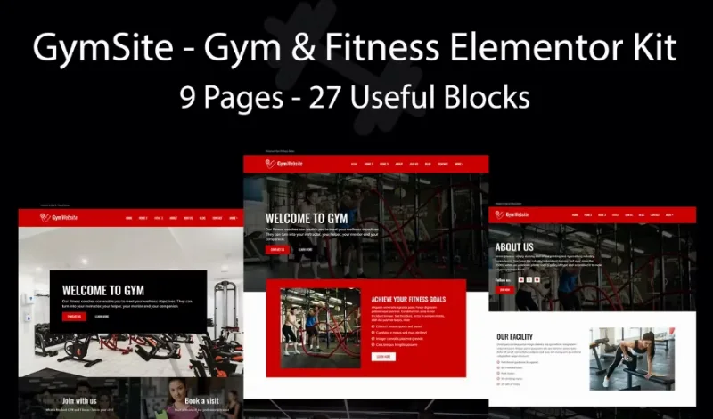 Gymsite – Gym & Fitness Elementor Template
