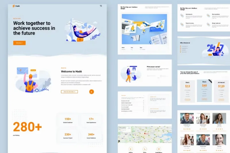 Hadé – Business Elementor Template