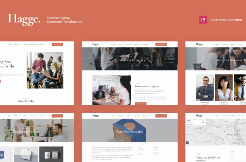 Hagge – Creative Portfolio Elementor Template