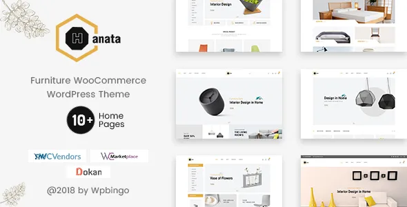 Hanata – Marketplace WooCommerce Furniture WordPress Theme