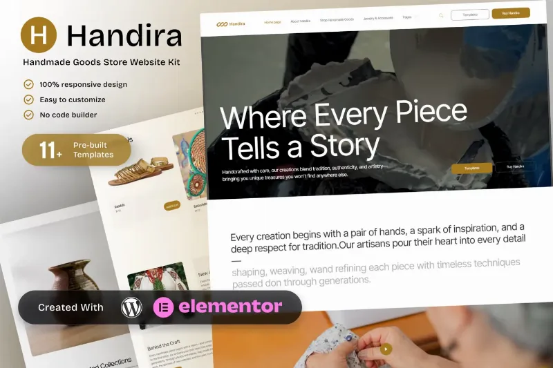 Handira - Handmade Goods Elementor Template Kit