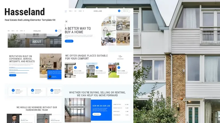 Hasseland – Real Estate Listing Elementor Template