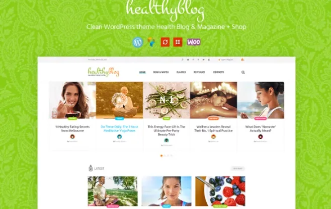 Healthy Living WordPress Theme