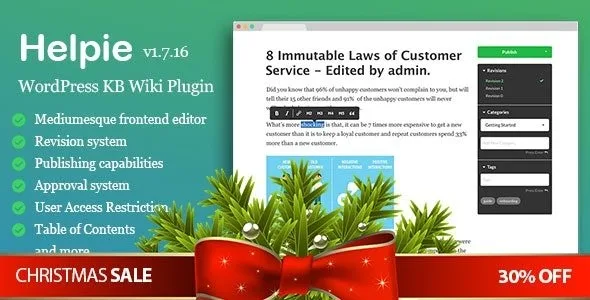 Helpie - WordPress KB Wiki Plugin