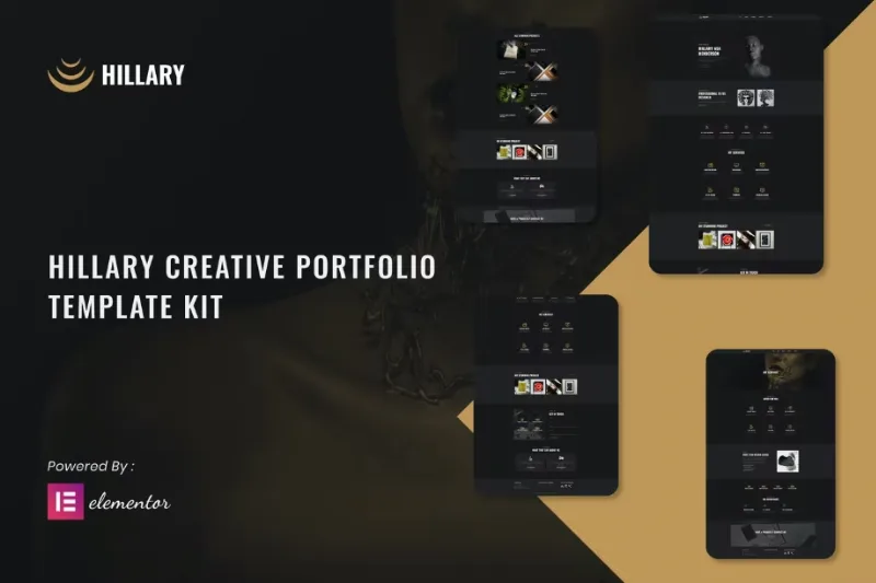Hillary – Creative Portfolio Elementor Template