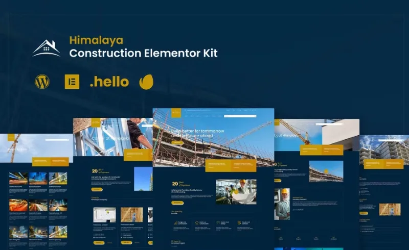 Himalaya – Construction Elementor Template