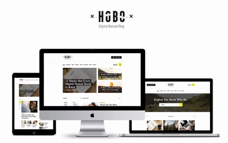 Hobo – Stylish Personal Travel & Lyfestyle Blog WordPress Theme