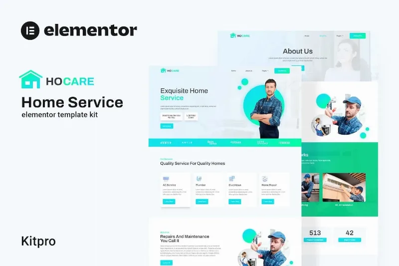 Hocare – Home Service Elementor Template