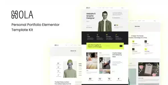 Hola Personal Portfolio Elementor Kit