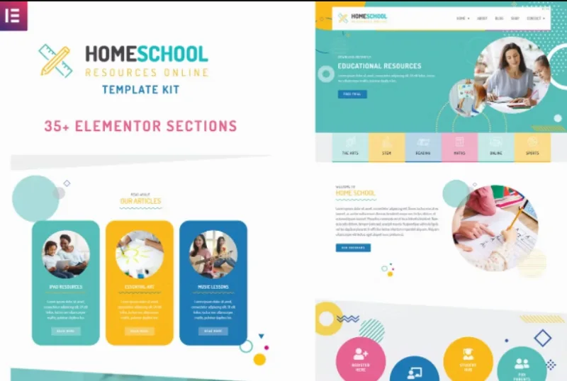Home School – Premium Elementor Template