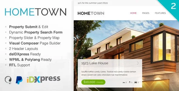 Hometown – Real Estate WordPress Theme