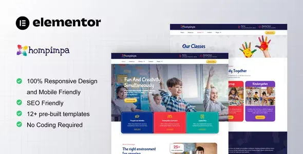 Hompimpa Kindergarten Elementor Template Kit
