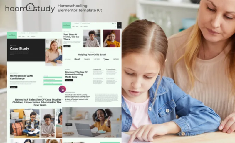Hoomstudy – Homeschooling Elementor Template