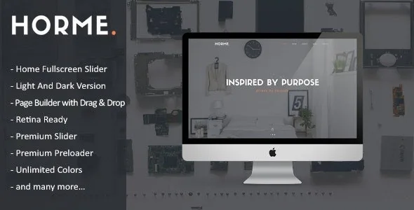 Horme – Clean One Page Wordpress Theme