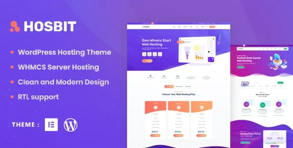 Hosbit – WHMCS & Hosting WordPress Theme