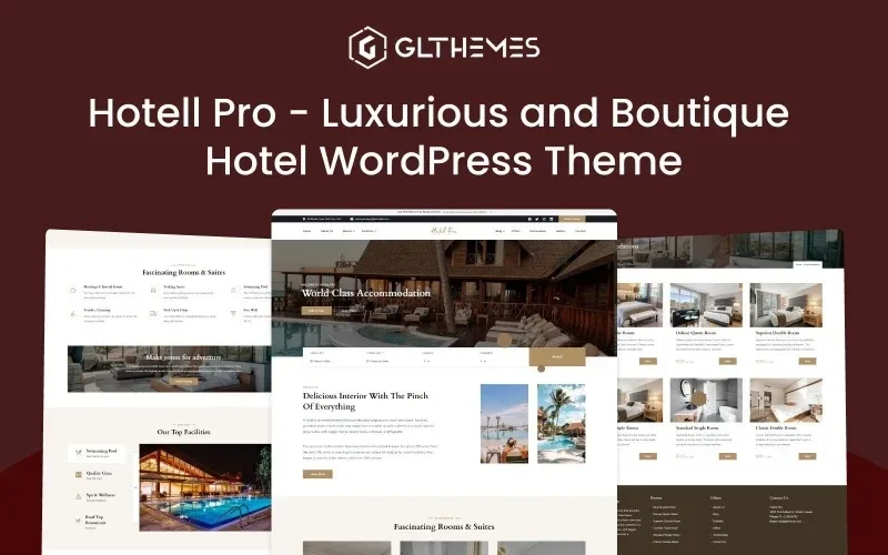 Hotell Pro – Luxurious and Boutique Hotel WordPress Theme