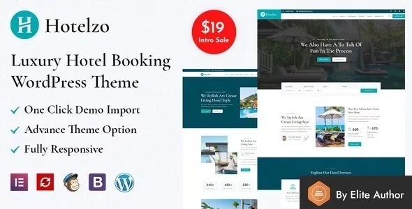 Hotelzo – Luxury Hotel WordPress Theme + RTL Ready