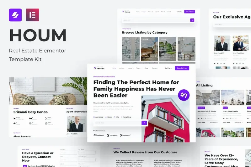 Houm – Real Estate Elementor Template