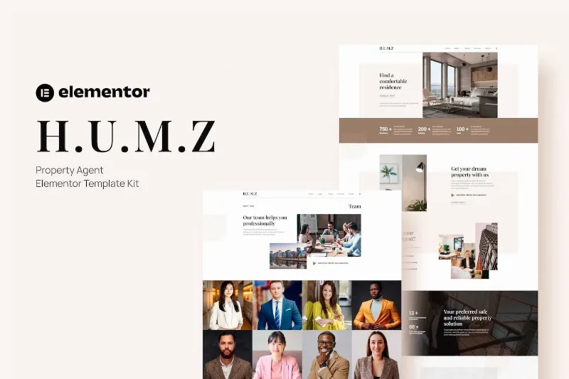 Humz – Property Agent Elementor Template