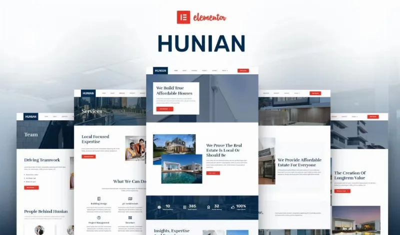Hunian – Real Estate Elementor Template