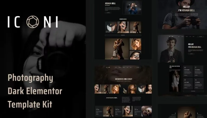Iconi – Photography & Portfolio Elementor Template