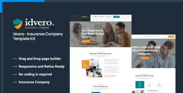 Idvero Insurance Elementor Template Kit