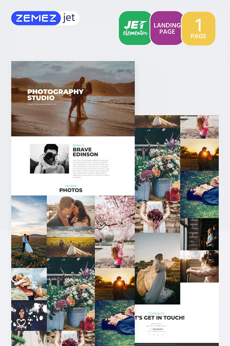 Imagenique - Photo Studio - Jet Elementor Kit