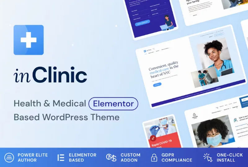 InClinic – Healthcare & Medical WordPress Theme