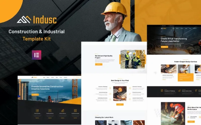 Indusc – Construction & Industrial Elementor Template