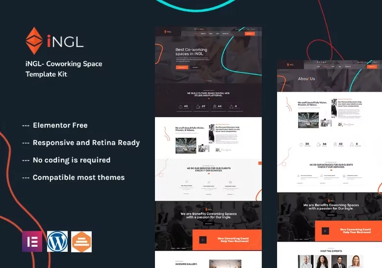 Ingl – Coworking Space Elementor Template