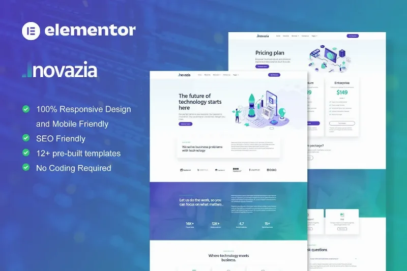 Inovazia – IT Services Elementor Pro Full Site Template