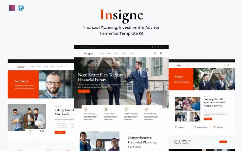 Insigne – Financial Business & Investment Elementor Template
