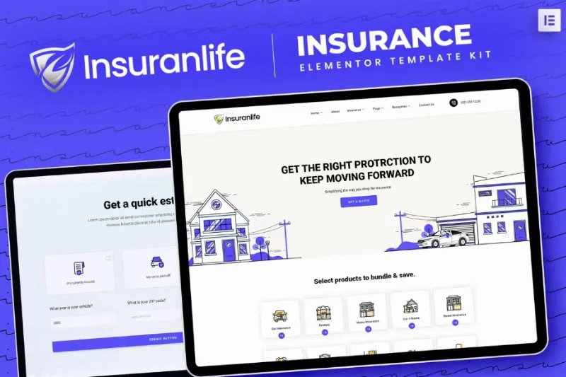 Insuranlife – Insurance Agency Elementor Template