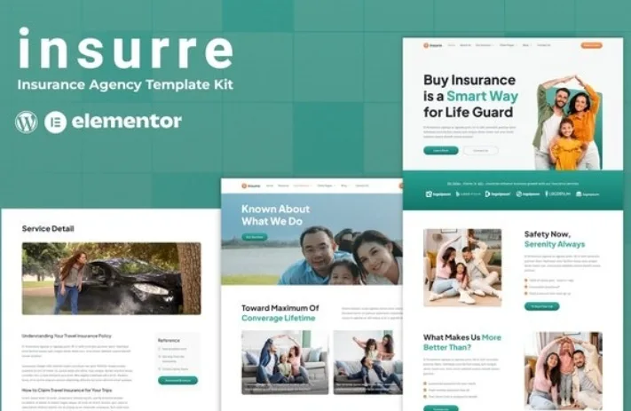 Insurre – Insurance Agency Elementor Template