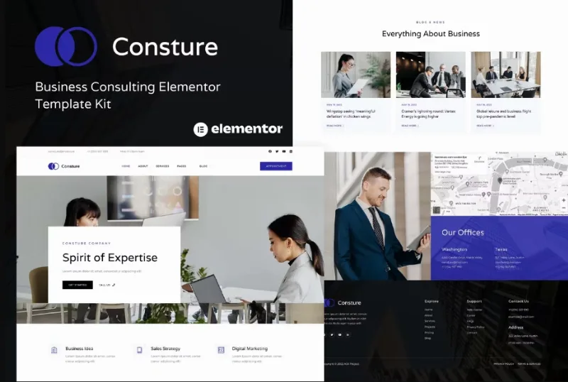 Intense – Creative Digital Agency Services Elementor Template