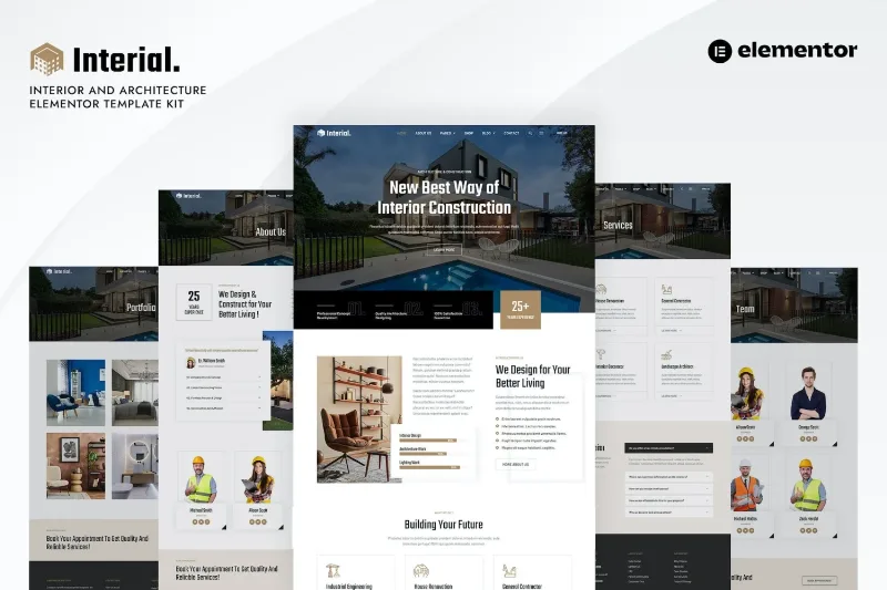 Interial – Interior & Architecture Elementor Template