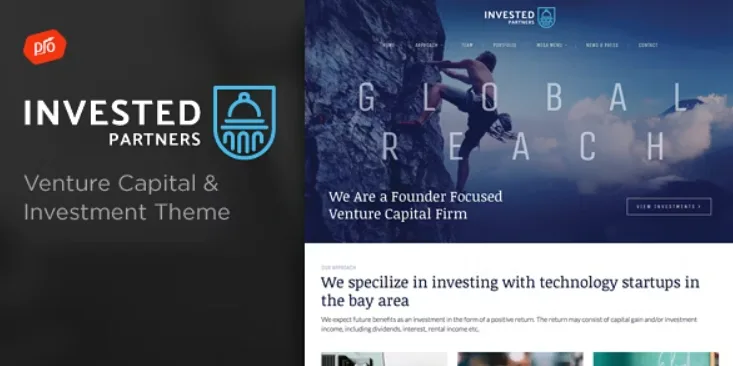 Invested – Venture Capital & Investment WordPress Theme