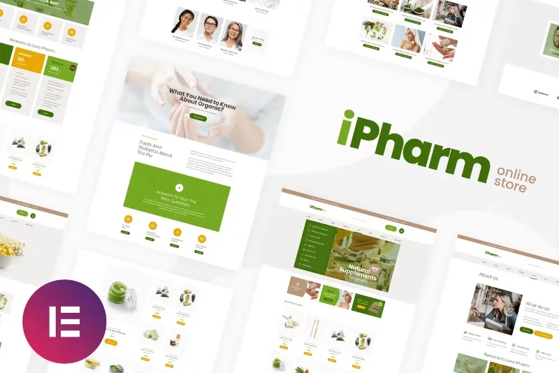 iPharm – Online Pharmacy Woocommerce Elementor Template