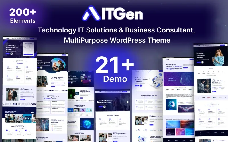 ITGen - Technology IT Solutions & Business Consultant WordPress Theme