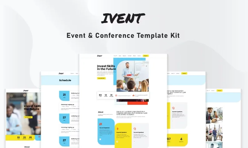 Ivent – Event & Conference Elementor Template