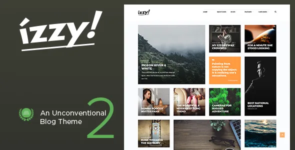 Izzy – An Unconventional Blog WordPress Theme